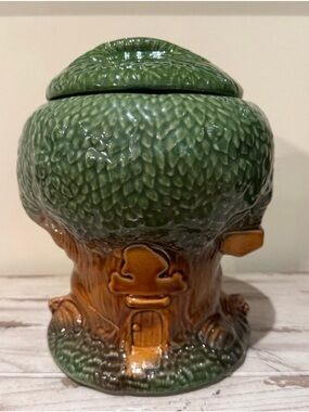 Vintage 1980s Keebler Elf Tree House Ceramic Cookie Jar McCoy #350 USA